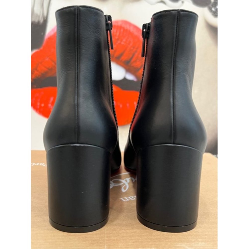 Christian Louboutin Turela Ankle Leather Boots In Bla… - Gem